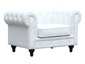 Armchair Chesterfield "Aliza" - White