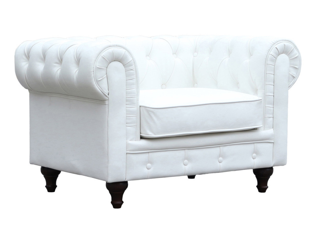 Armchair Chesterfield "Aliza" - White
