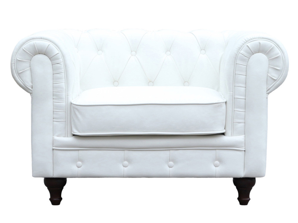 Armchair Chesterfield "Aliza" - White