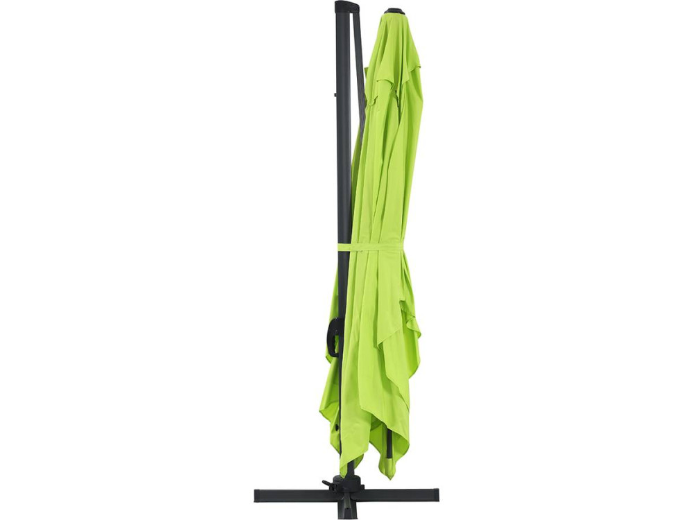 Outdoor garden umbrella "Sun 4" - Rectangle - 3 x 4 m - Green + Protective cover