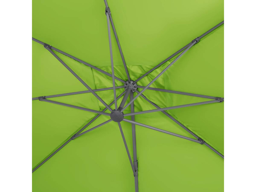 Outdoor garden umbrella "Sun 4" - Rectangle - 3 x 4 m - Green + Protective cover