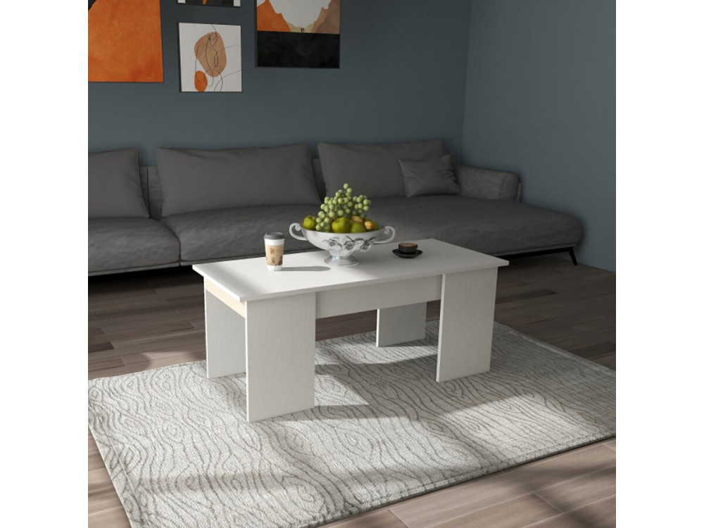 Diana coffee table - 102 x 50 x 43 cm - White