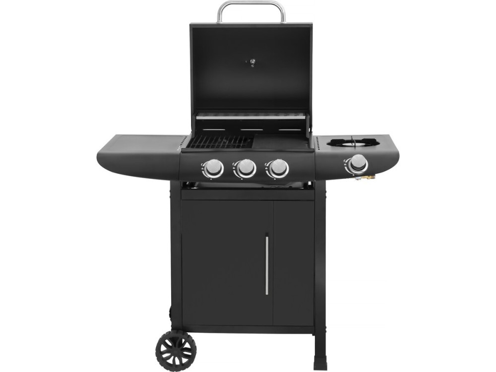 Gas barbecue "Feria 4" - 4 burners including 1 side burner - 11.5 kW - Black