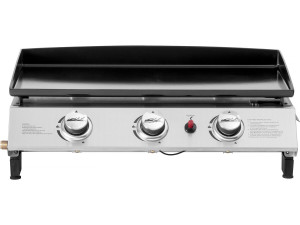 Jolly 3-burner gas plancha - 7.5 Kw - Grey