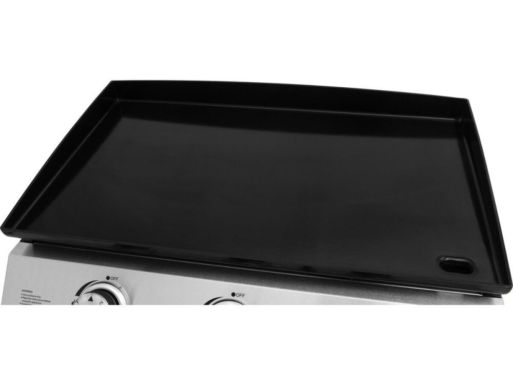 Jolly 3-burner gas plancha - 7.5 Kw - Grey