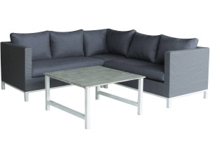 Garden Lounge in aluminium "Turin" - Phoenix - Grey