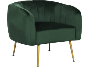 Velvet armchair "Diana" - Green