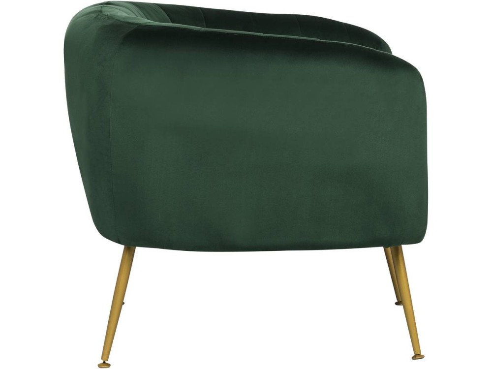 Velvet armchair "Diana" - Green