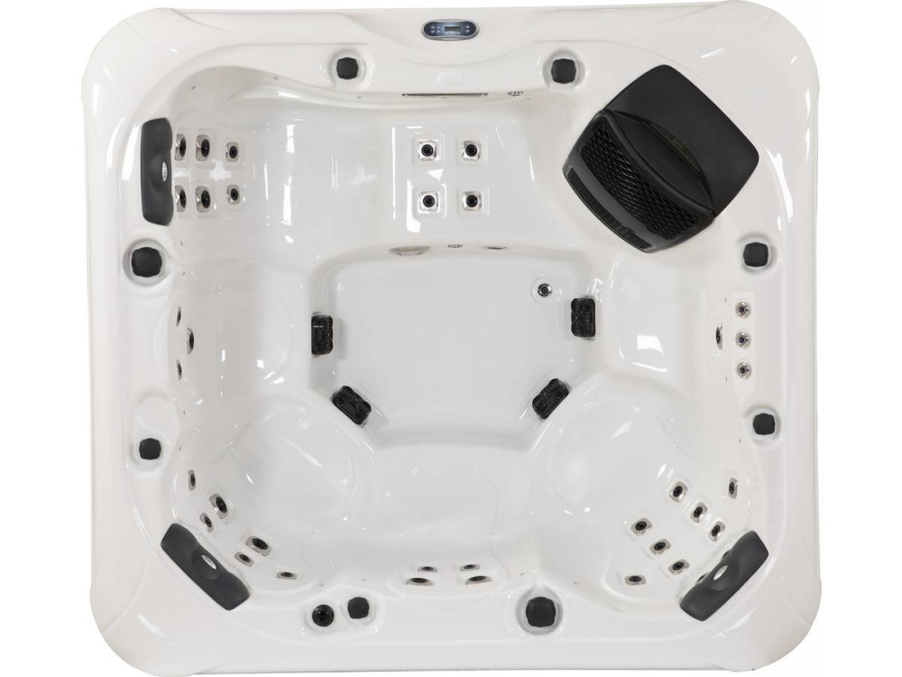 Bora-Bora LED Spa - 6 places - White tank - Balboa system - Integrated Bluetooth speakers