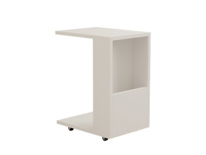 Star" wooden side table - 30 x 40 x 50 cm - White