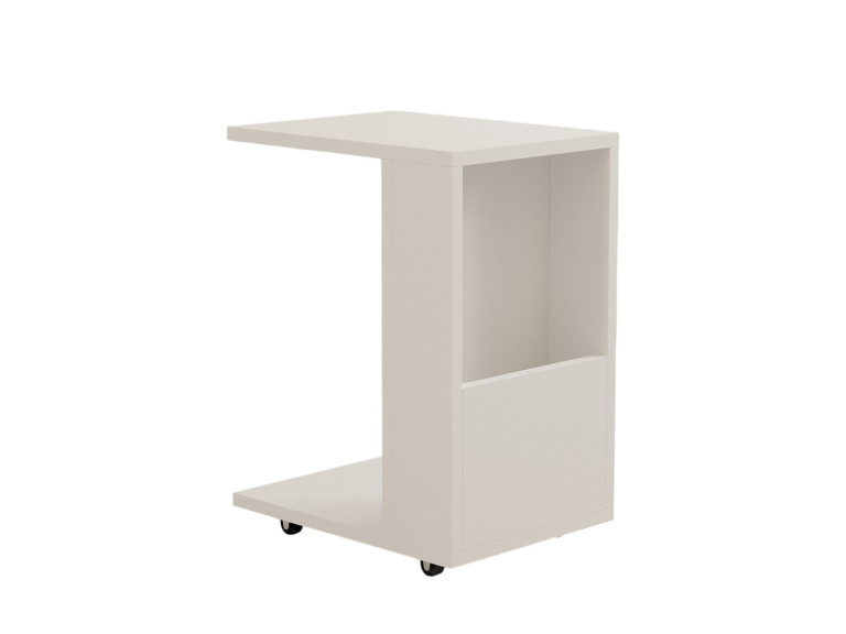 Star" wooden side table - 30 x 40 x 50 cm - White