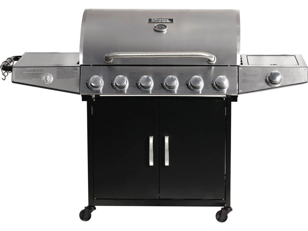 Barbecue gas "Party 6" - 7 burners including 1 side - 20.9 kW