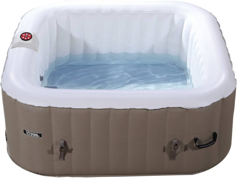 Inflatable PVC Spa Monac - 4 People - Taupe/Beige