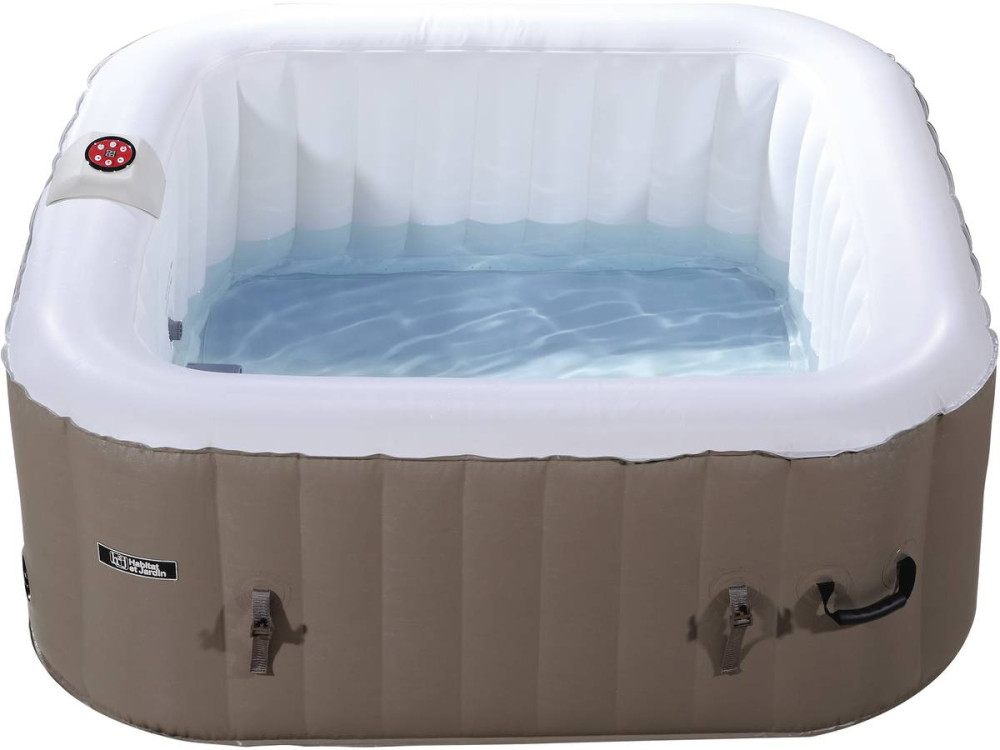 Inflatable PVC Spa Monac - 4 People - Taupe/Beige