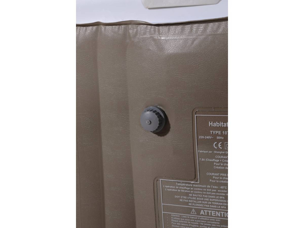 Inflatable PVC Spa Monac - 4 People - Taupe/Beige