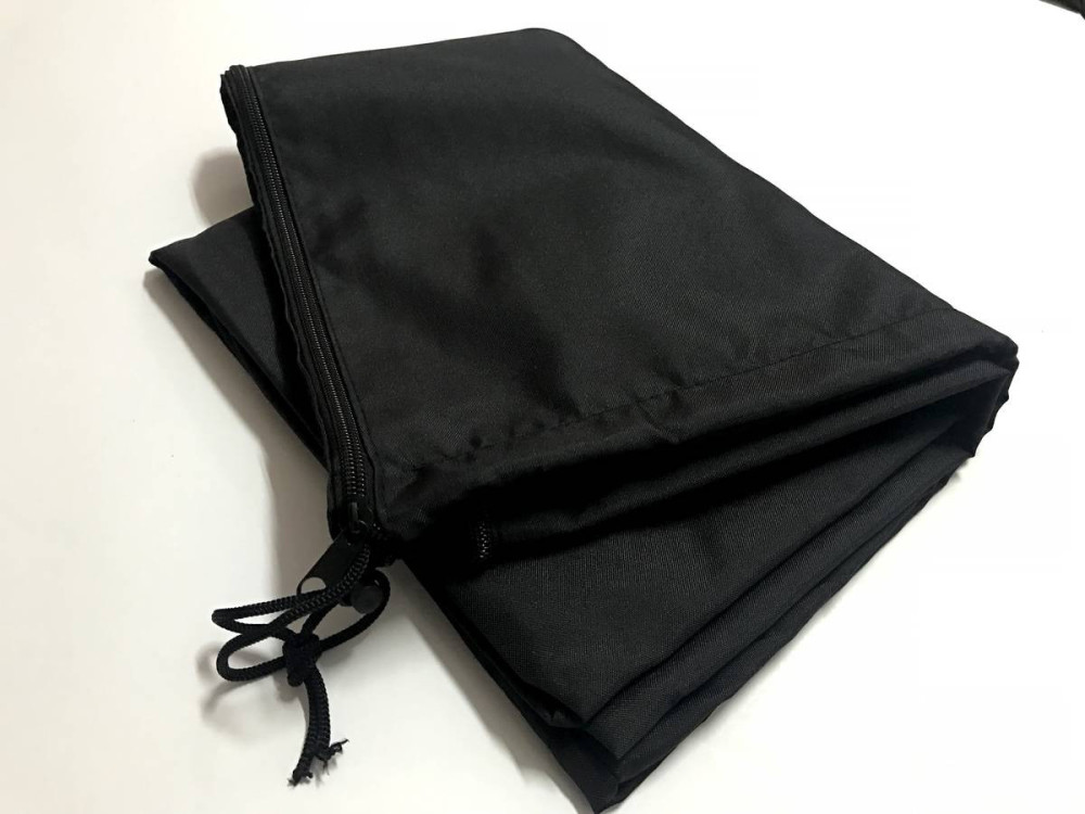 Hanging garden parasol with portable base "Soleil" - Square shape -  2.5 x 2.5 m - Taupe colour + Protection cover