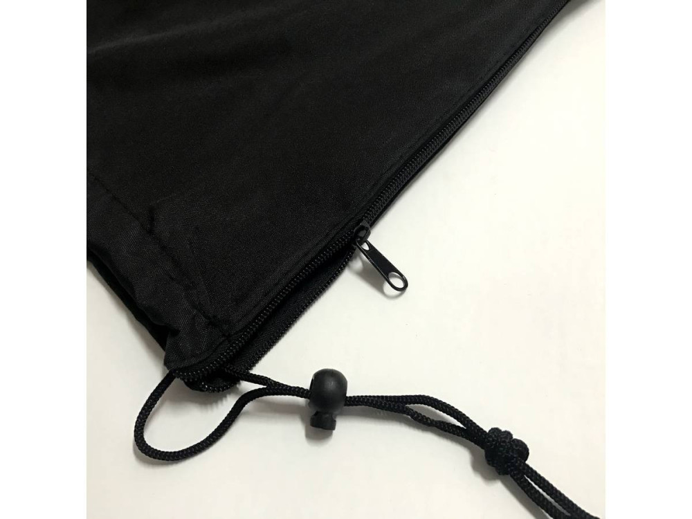 Hanging garden parasol with portable base "Soleil" - Square shape -  2.5 x 2.5 m - Taupe colour + Protection cover