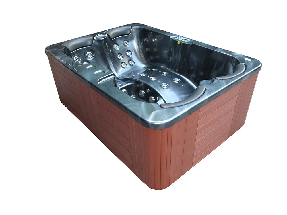 Fidji 4-seater spa - Grey tub - Balboa system + integrated iPhone station - 210x152x81 cm