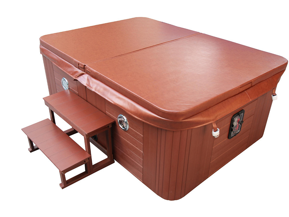 Fidji 4-seater spa - Grey tub - Balboa system + integrated iPhone station - 210x152x81 cm