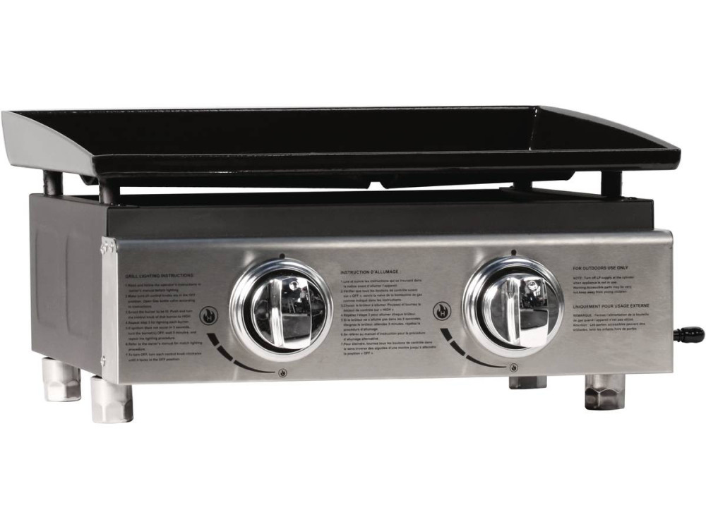 Plancha "Presto 2" - 2 Burners - 5 kW - Grey