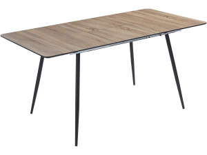 Extendable dining table "Ebele" - 120/160 x 80 x 76 cm - Oak