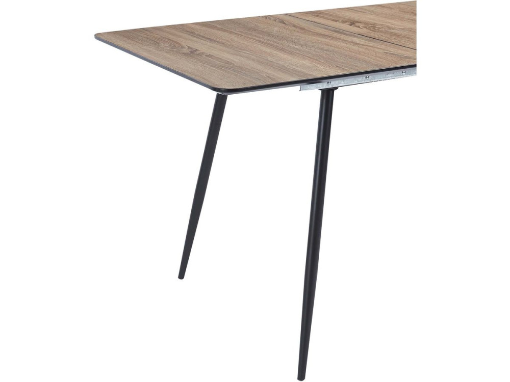 Extendable dining table "Ebele" - 120/160 x 80 x 76 cm - Oak