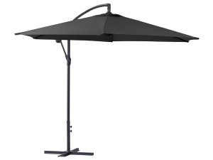 Cantilever Garden Parasol Alu "Ilios" - Round - ¨ 3 m (9 feet and 10 inches) - Black