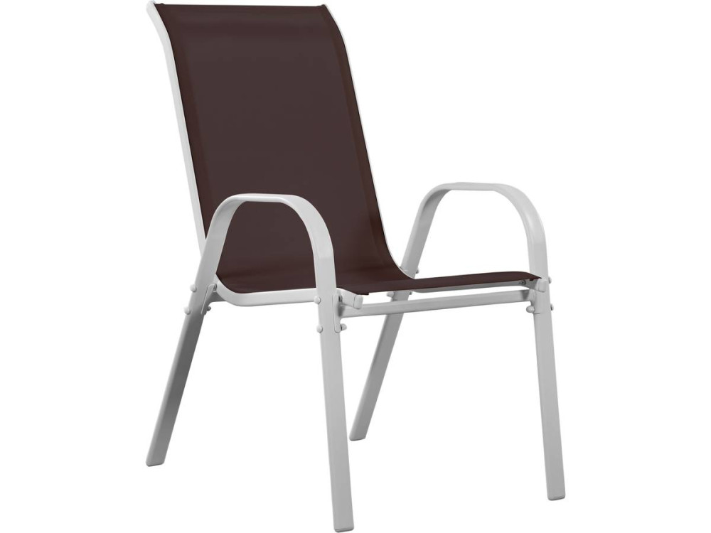 "Cordoba" Textilene garden chair - Phoenix - Beige- Pack of 4