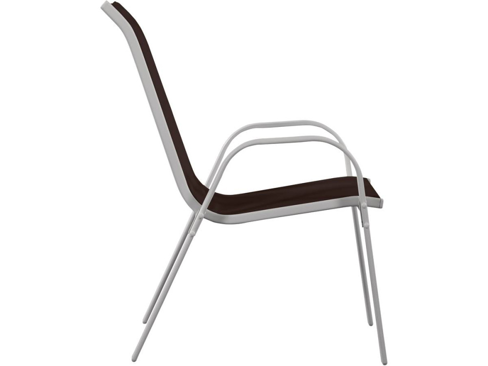 "Cordoba" Textilene garden chair - Phoenix - Beige- Pack of 4