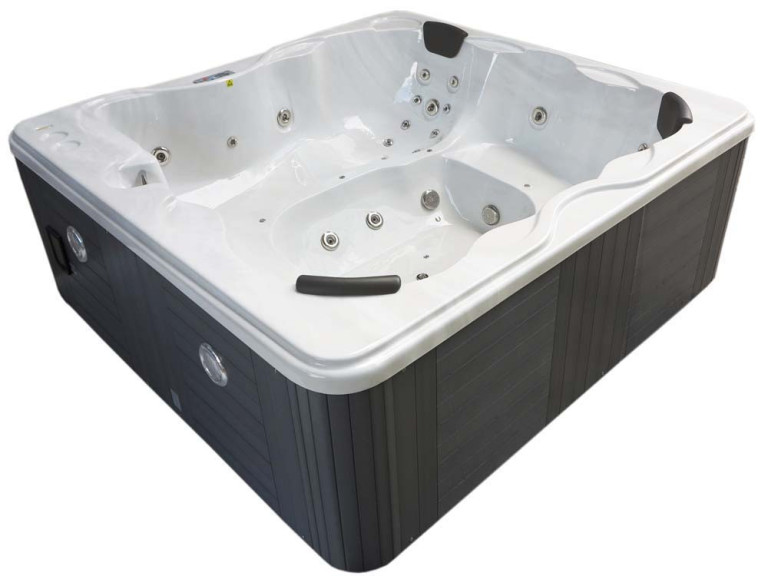 Cuba 6-seater spa - White tank - Balboa system + integrated Bluetooth - 220x210x80cm