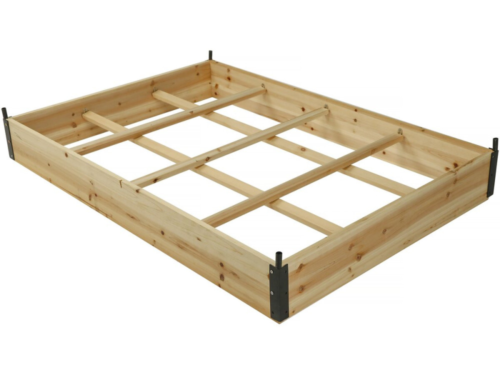 Wooden vegetable patch 116 x 81 x 67.5 cm "Muscari" - with greenhouse cover