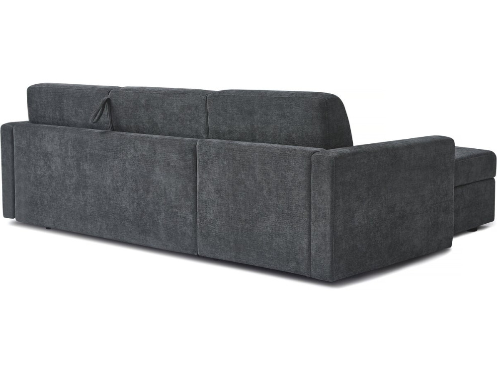 Celia" fabric express reversible and convertible corner sofa - 3 seater - Grey