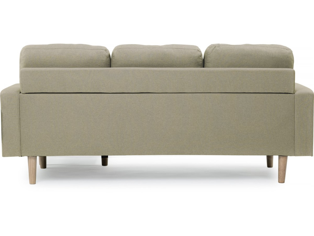 Reversible corner sofa "Gabby" in fabric - 3-seater sofa - Beige