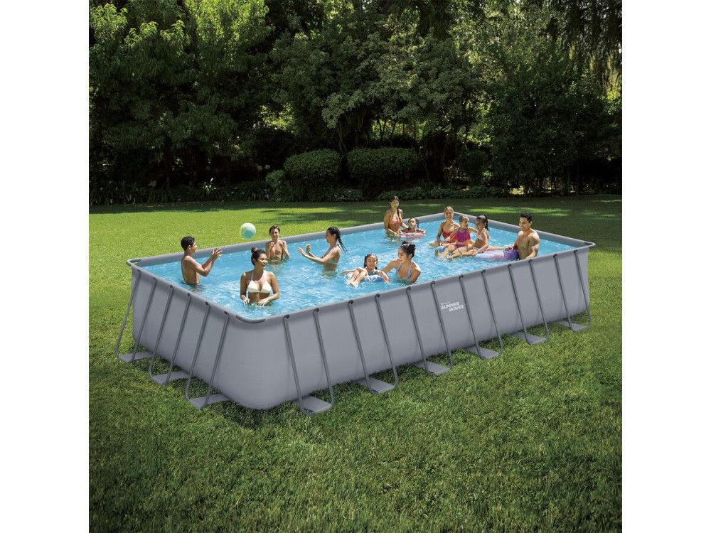 Frame swimming pool "Elite" - LUDO 5 - 7.32 x 3.66 x 1.32 m - sand filtration system 5,1m3/H