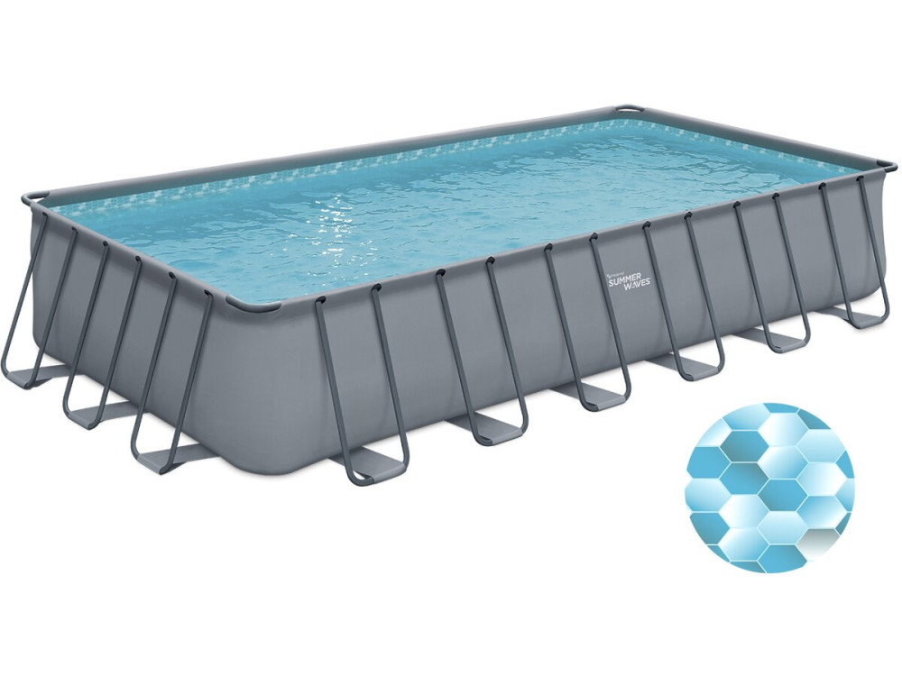 Frame swimming pool "Elite" - LUDO 5 - 7.32 x 3.66 x 1.32 m - sand filtration system 5,1m3/H