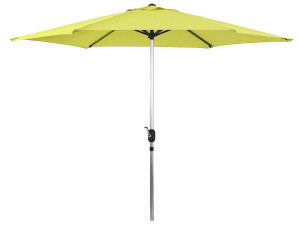 Straight Parasol with Alu "Sol" - Round - Ø 3m - Green