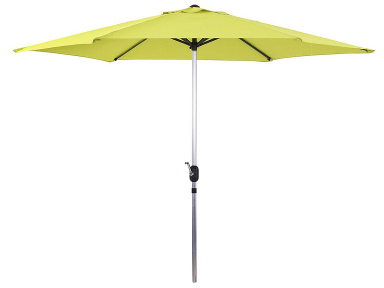 Straight Parasol with Alu "Sol" - Round - Ø 3m - Green