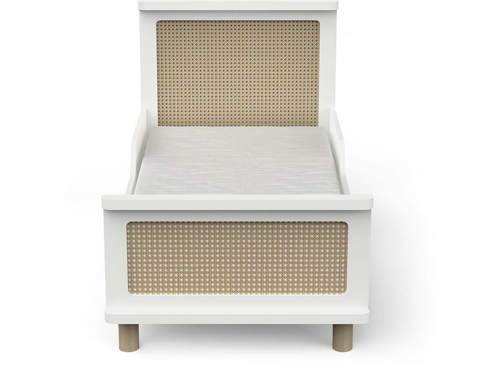 Ochna" children's bed - 70 x 140 cm - Matt white