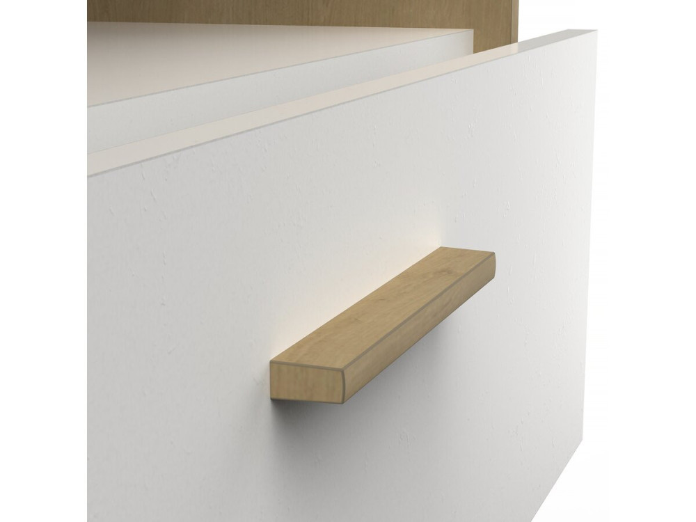 Naili" children's chest with 2 drawers and a niche - White