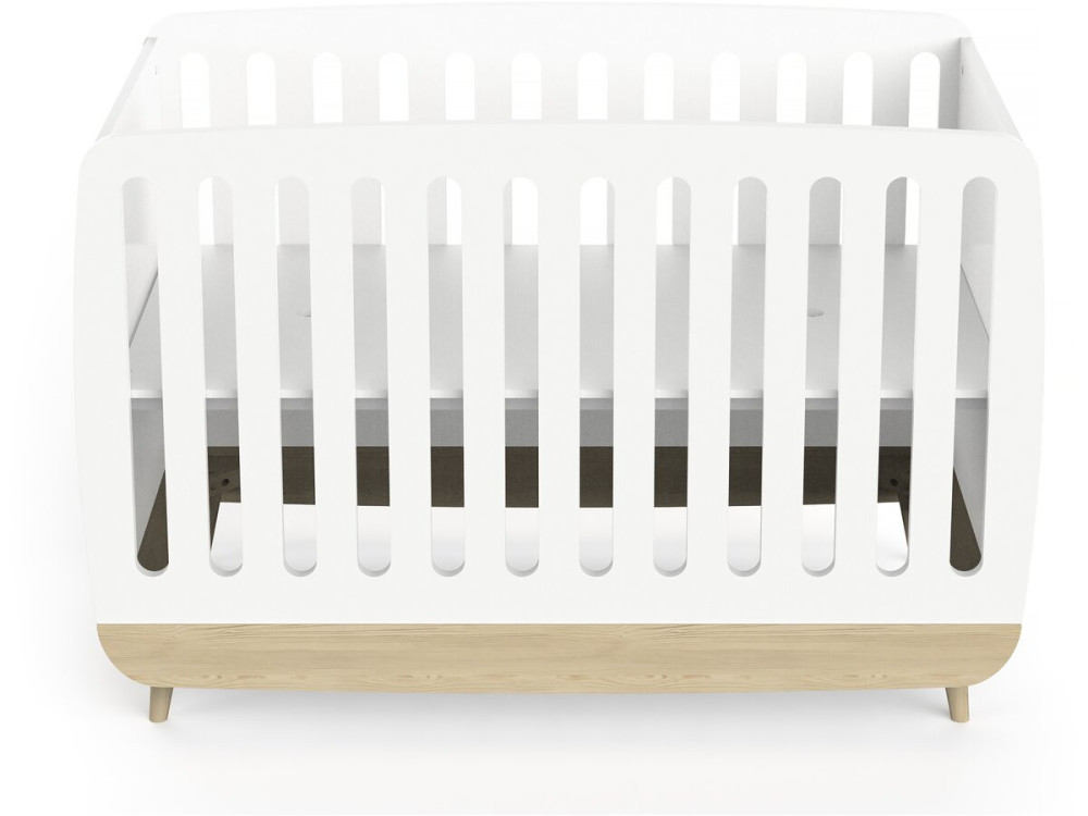 Firmiana" crib - 60 x 120 cm - Matt white
