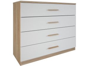 Selena" chest - Wood - 4 drawers - White