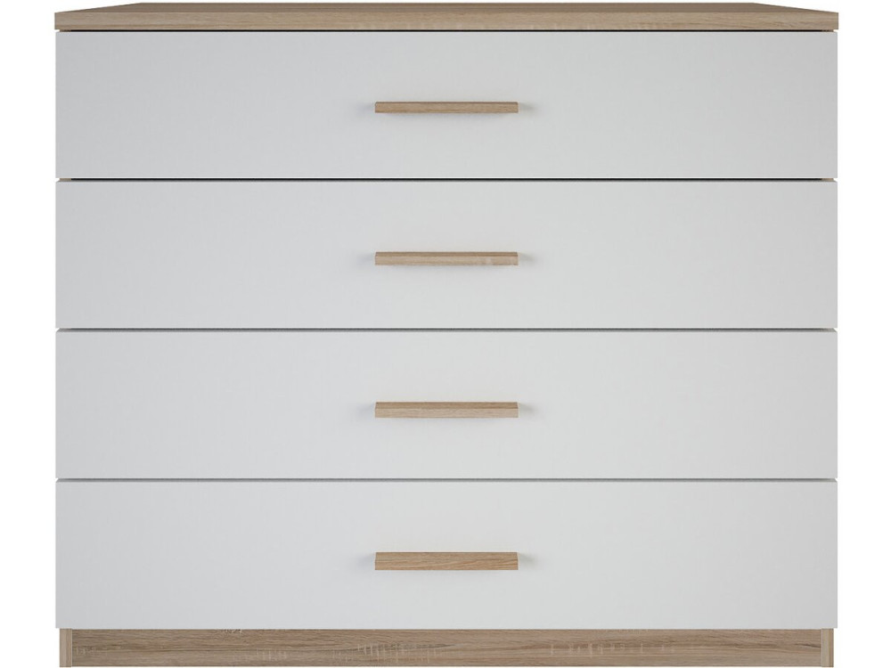 Selena" chest - Wood - 4 drawers - White