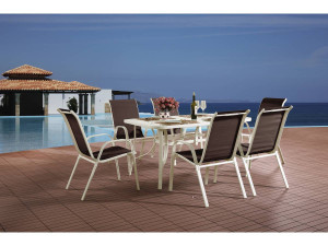 Outdoor Garden Furniture Set in Textelene - Cordoba - "Phoenix" - Taupe 2