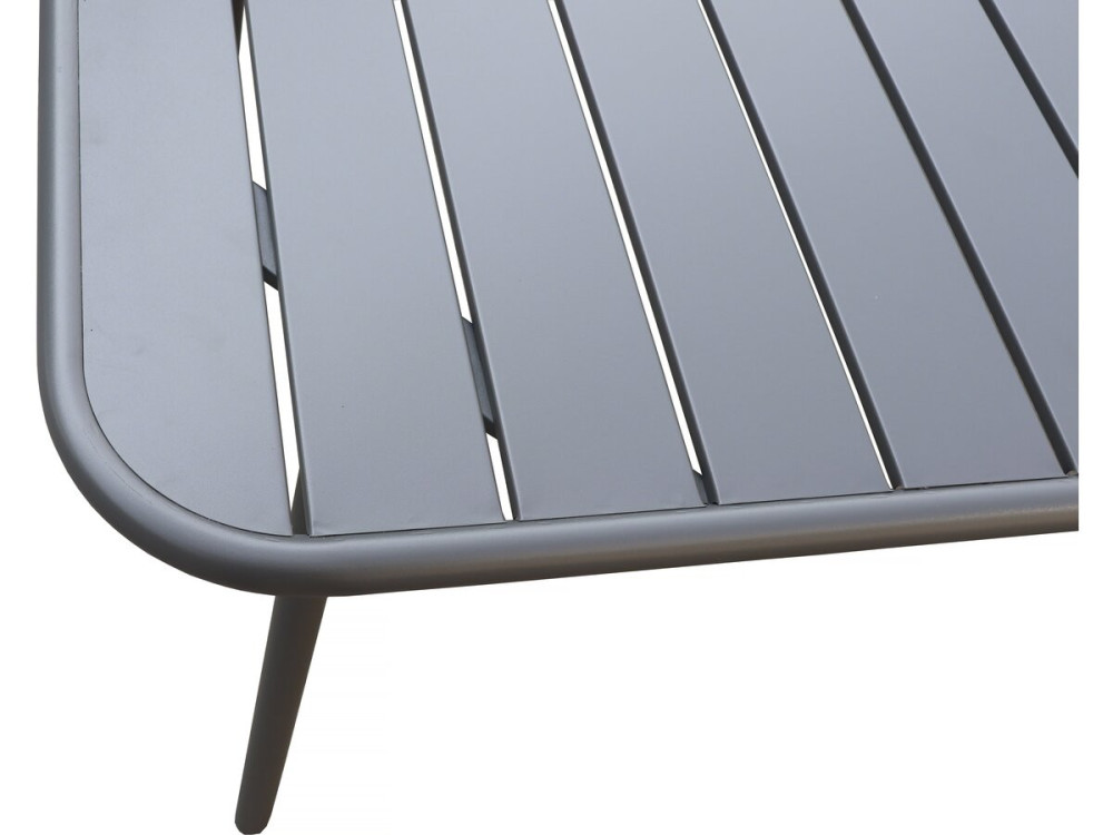 "Bilbao" metal garden furniture set - 8 seats - Grey