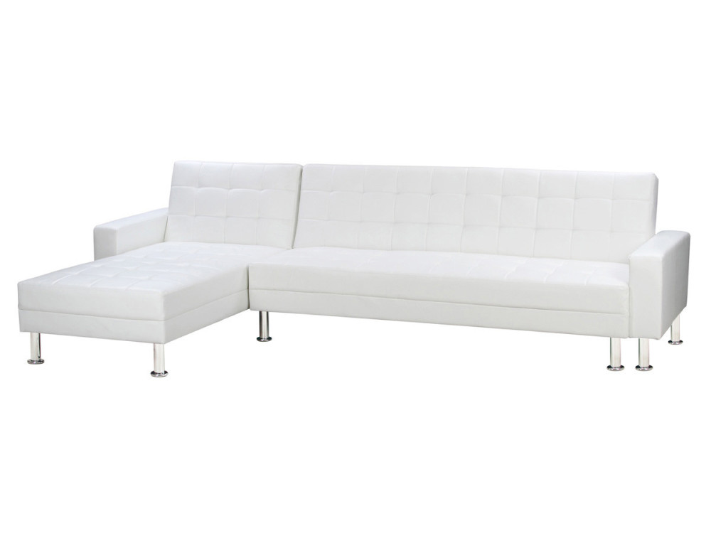 "Theo" convertible and reversible corner sofa - 5 seats - White