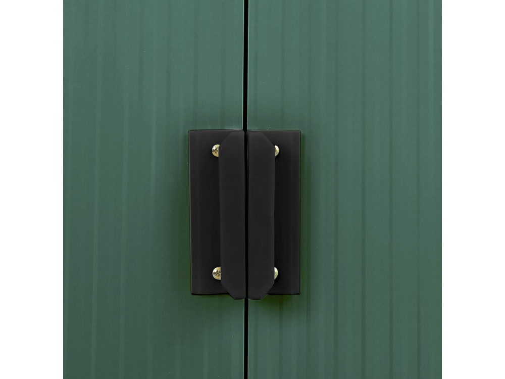 Metal garden shed - "Rosas" - 10.85 m² with gutter