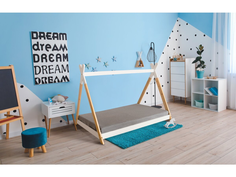 Tipi Bed "Melissa" 70 x 140 cm - White