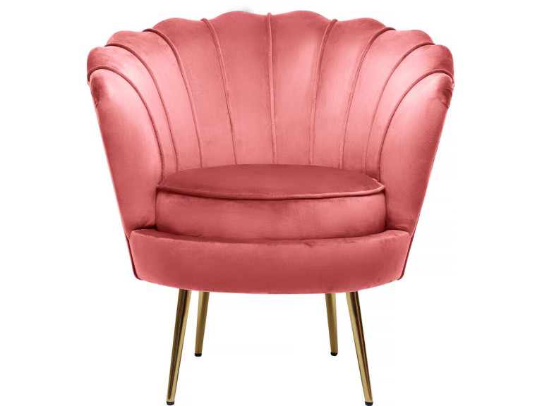 Floria" velvet armchair - 70 x 73 x 76 cm - Pink