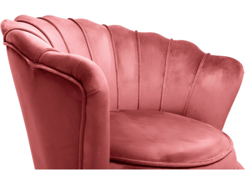 Floria" velvet armchair - 70 x 73 x 76 cm - Pink