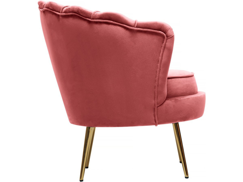 Floria" velvet armchair - 70 x 73 x 76 cm - Pink